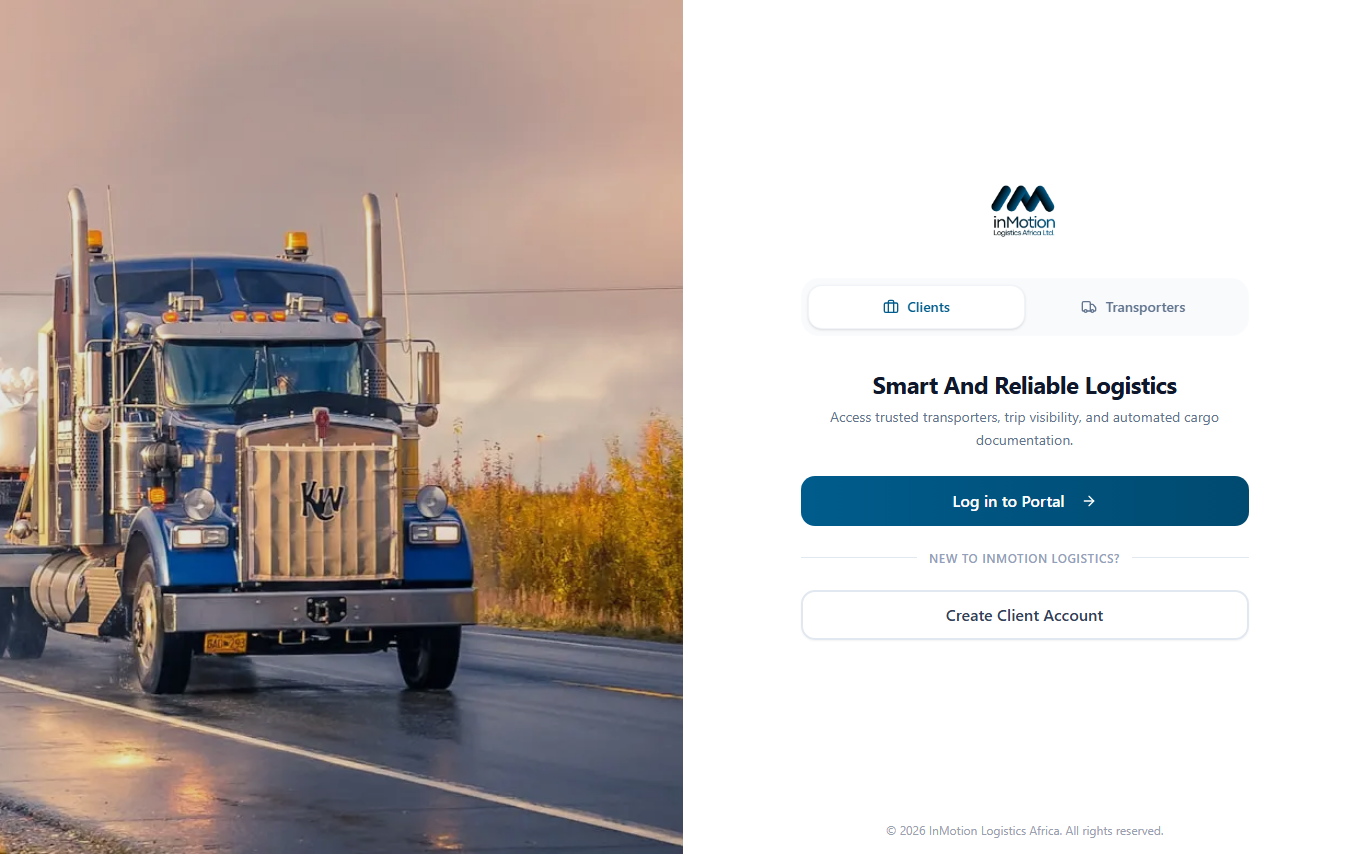 InMotion Logistics website
